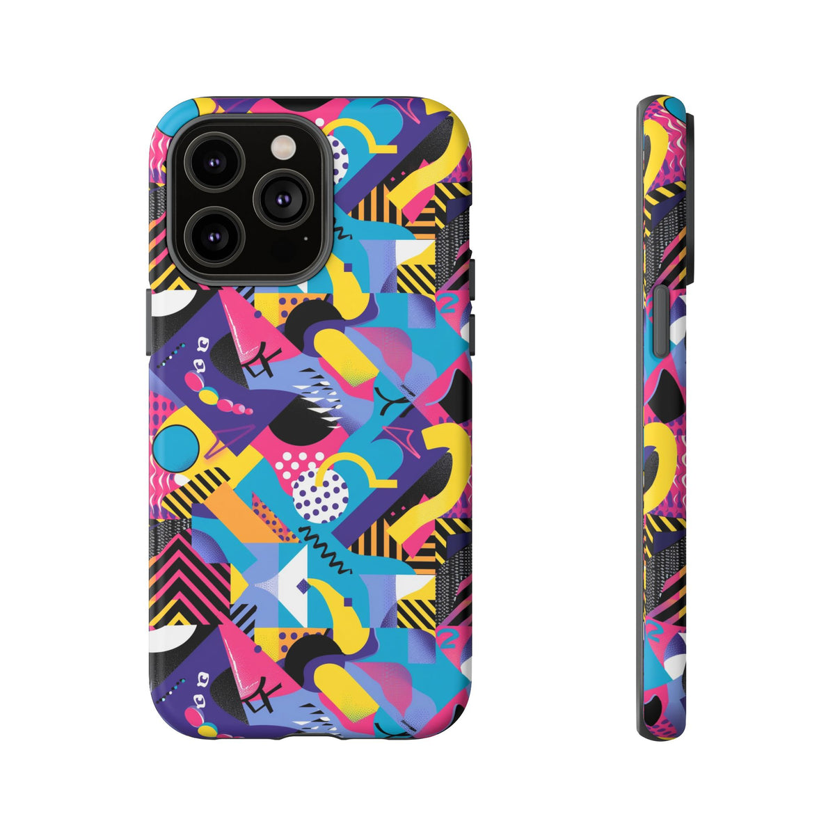 90s Themed Seamless Pattern Phone Case – Embrace Retro Style and Protection 303