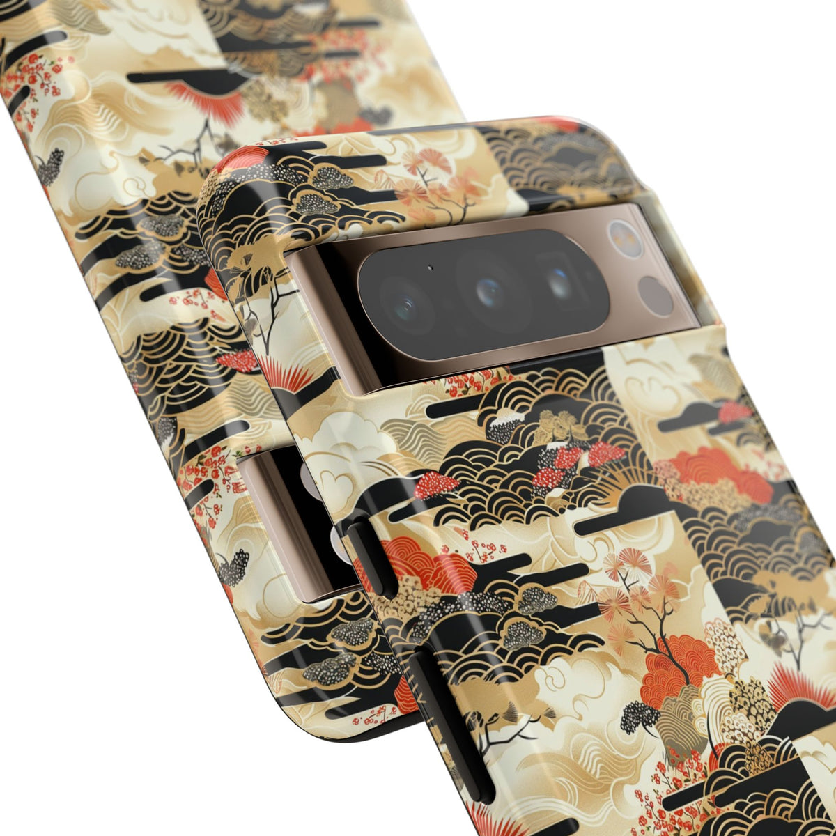 Japanese Pattern Phone Case – Elegant & Timeless Design for Your Phone 123