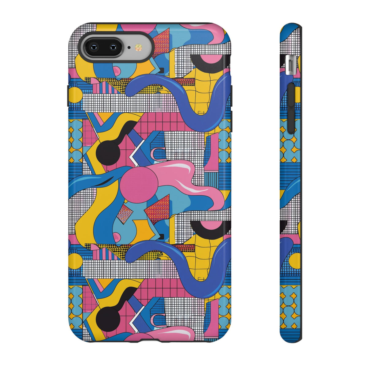 90s Themed Seamless Pattern Phone Case – Embrace Retro Style and Protection 224