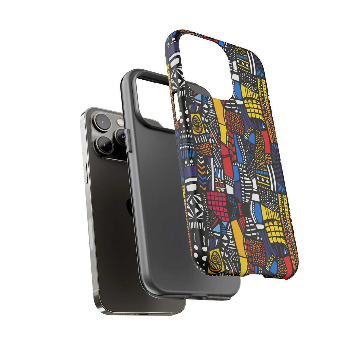 Stylish African Pattern Phone Case – Unique and Vibrant Protection 201