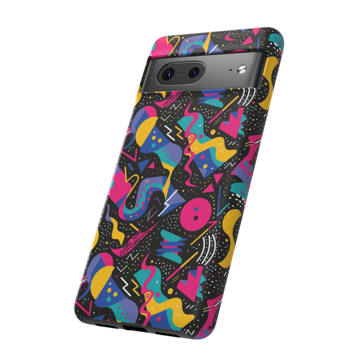 90s Themed Seamless Pattern Phone Case – Embrace Retro Style and Protection 302