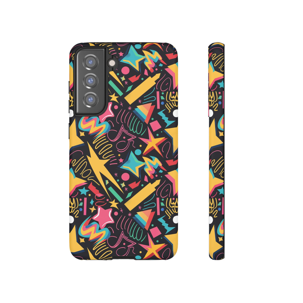 90s Themed Seamless Pattern Phone Case – Embrace Retro Style and Protection 232