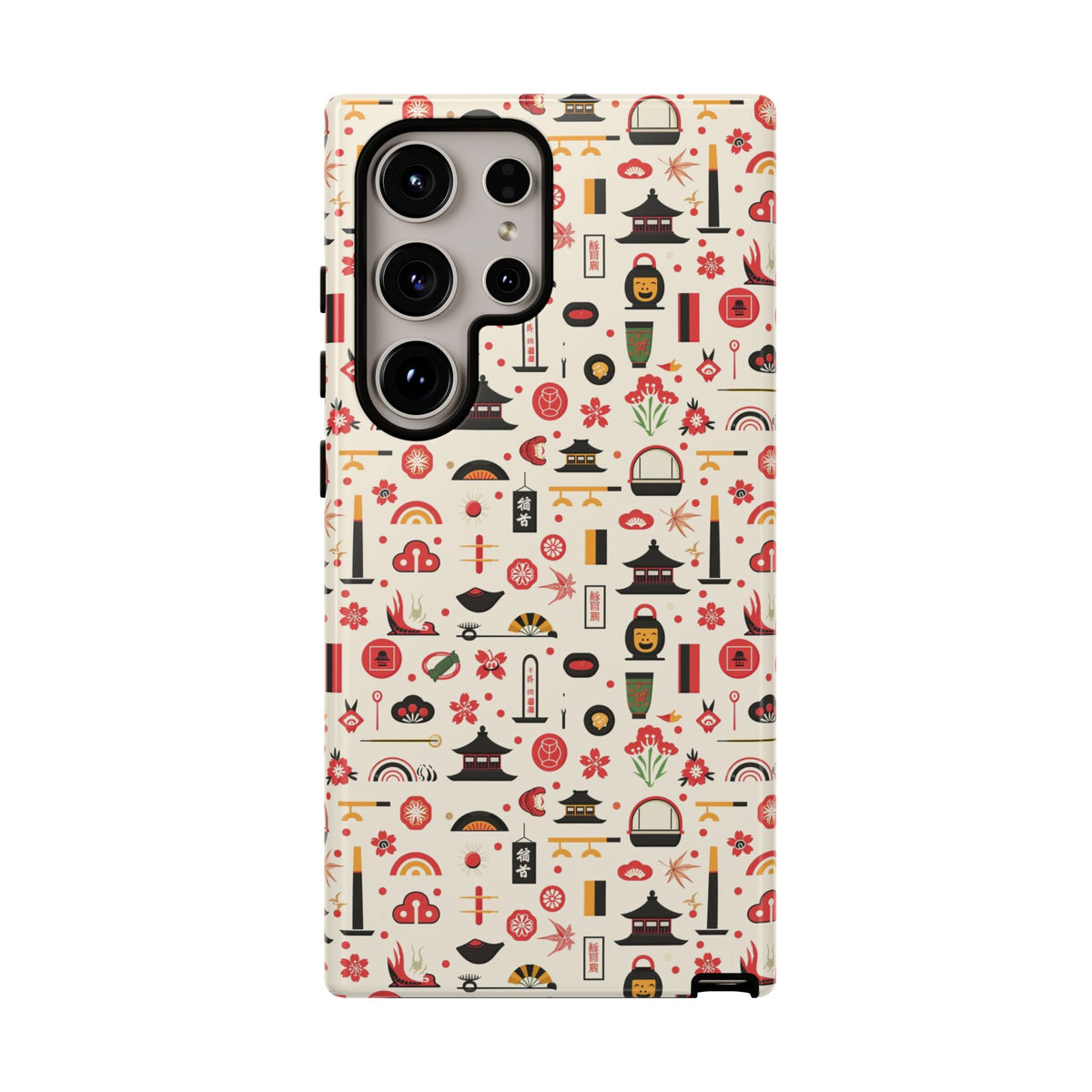 Japanese Pattern Phone Case – Elegant & Timeless Design for Your Phone 100