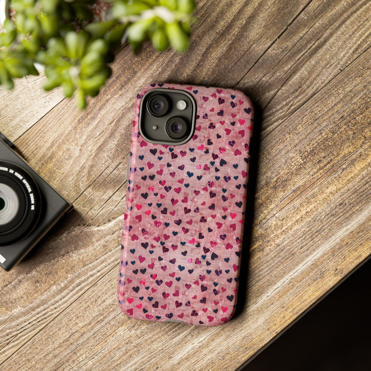 Heart Pattern Phone Case – Stylish & Loving Design for Your Device 229