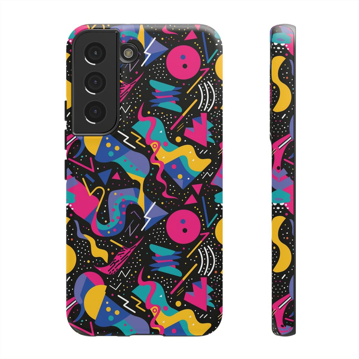 90s Themed Seamless Pattern Phone Case – Embrace Retro Style and Protection 302