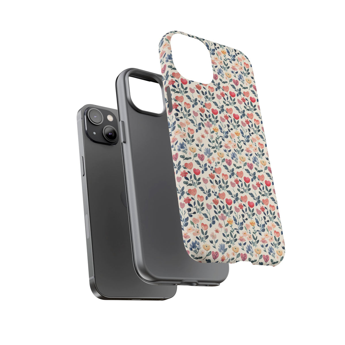 Heart Pattern Phone Case – Stylish & Loving Design for Your Device 261