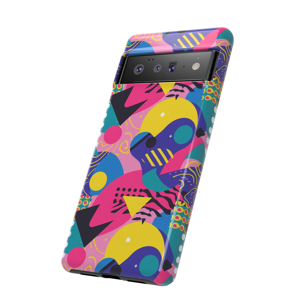 90s Themed Seamless Pattern Phone Case – Embrace Retro Style and Protection 283