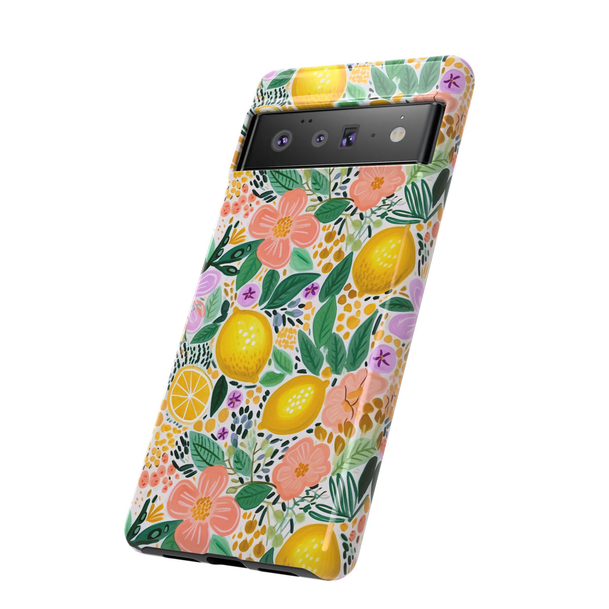 Cute Summer Lemons Phone Case – Refreshing Citrus Design for Your Phone