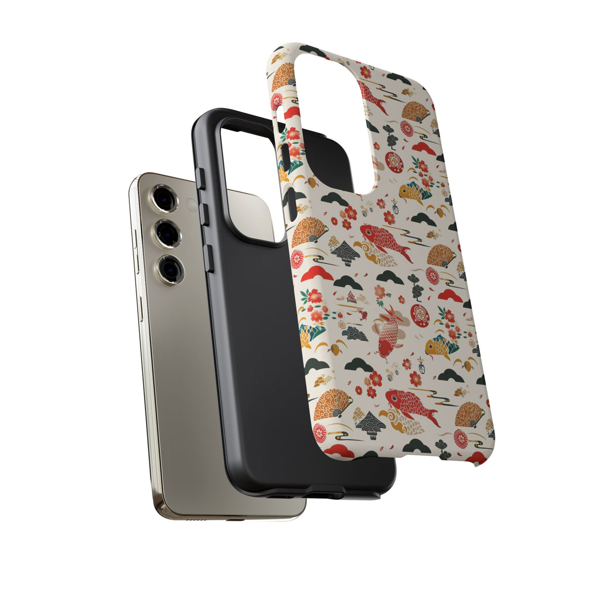 Japanese Pattern Phone Case – Elegant & Timeless Design for Your Phone 154