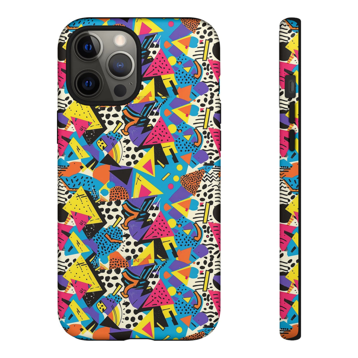 90s Themed Seamless Pattern Phone Case – Embrace Retro Style and Protection 231