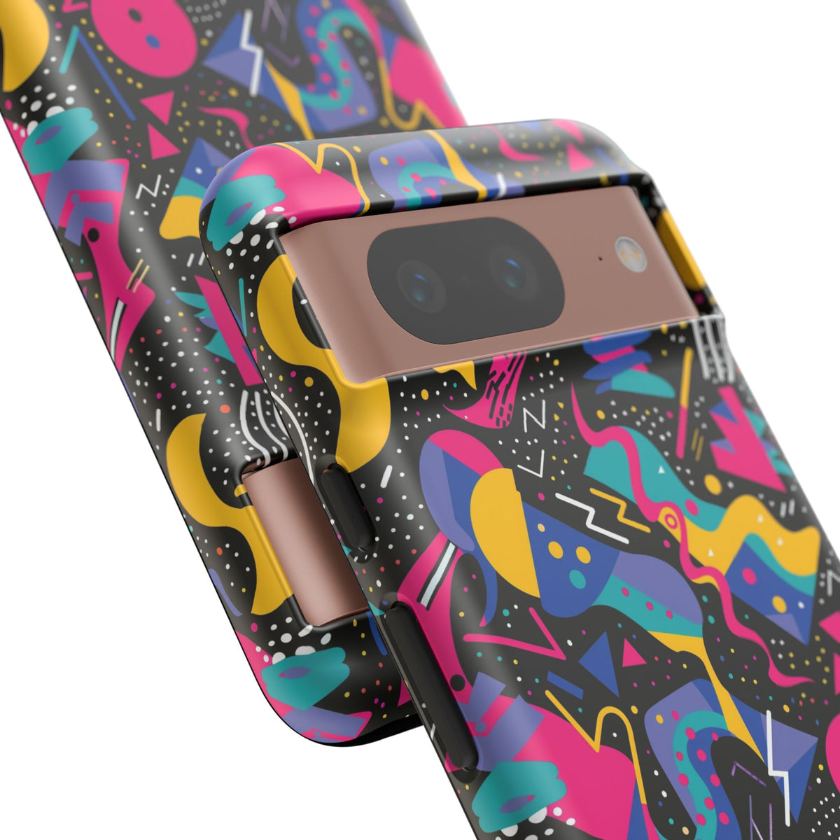 90s Themed Seamless Pattern Phone Case – Embrace Retro Style and Protection 302