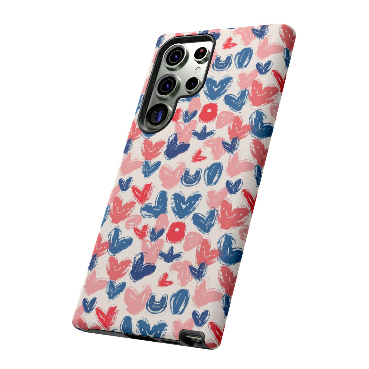 Heart Pattern Phone Case – Stylish & Loving Design for Your Device 354