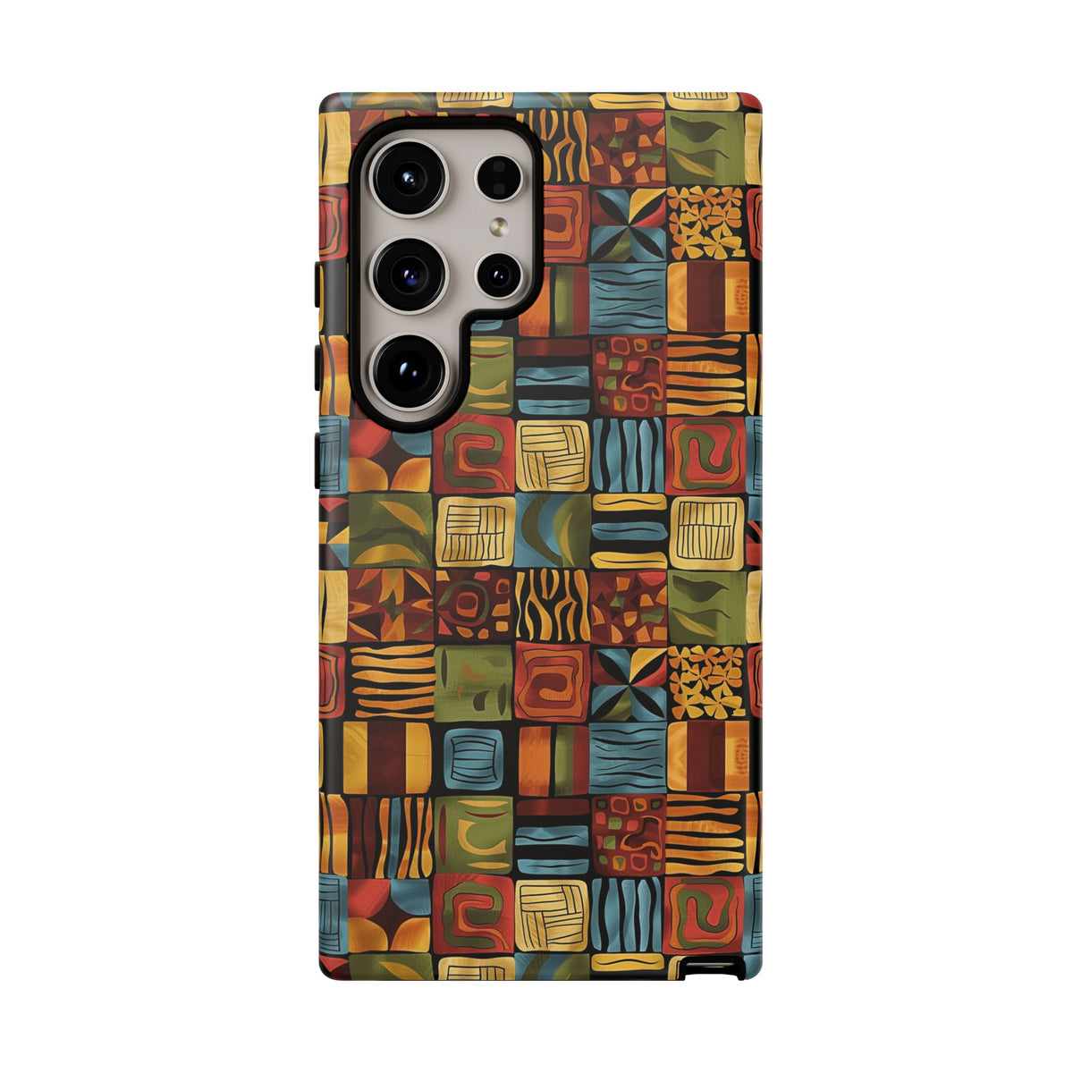 Stylish African Pattern Phone Case – Unique and Vibrant Protection 075