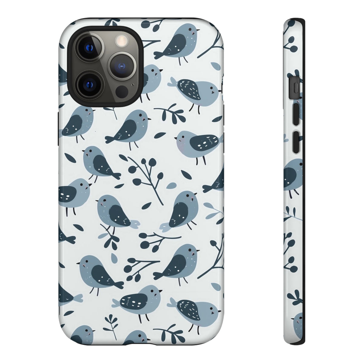 Birds Seamless Pattern Phone Case – Elegant and Timeless Avian Design 10