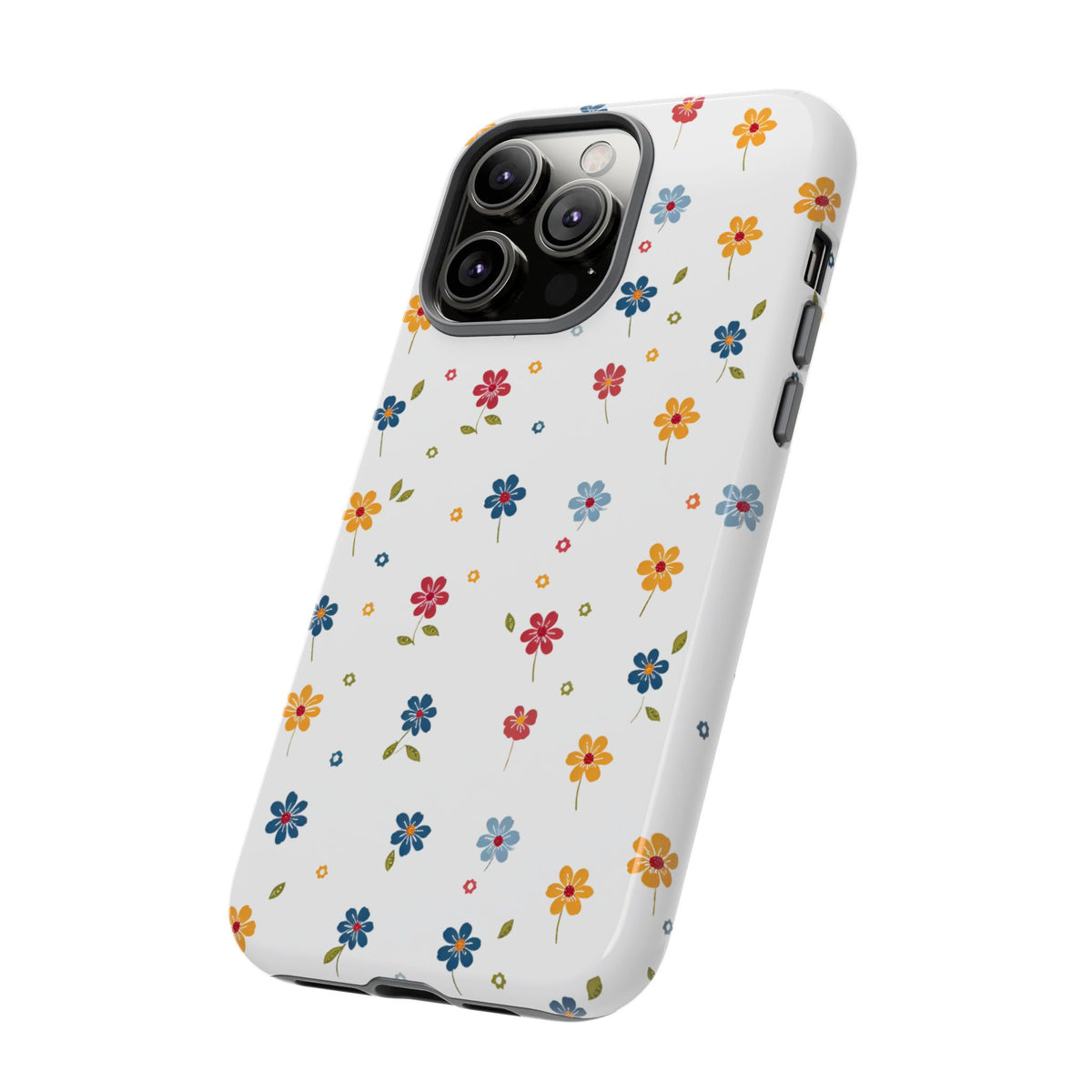 Wild Flowers Garden Stitch Phone Case – Nature-Inspired Floral Design