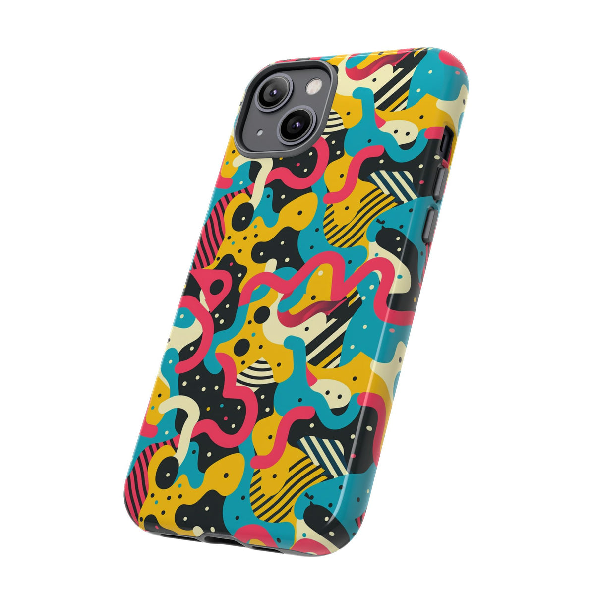 90s Themed Seamless Pattern Phone Case – Embrace Retro Style and Protection 238