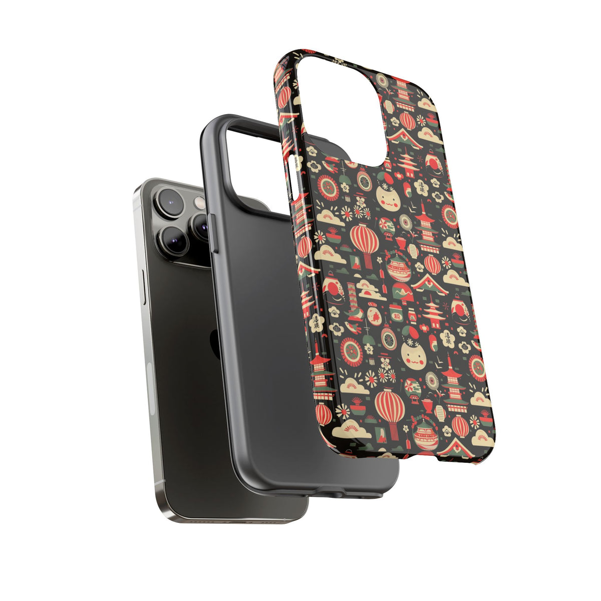 Japanese Pattern Phone Case – Elegant & Timeless Design for Your Phone 032