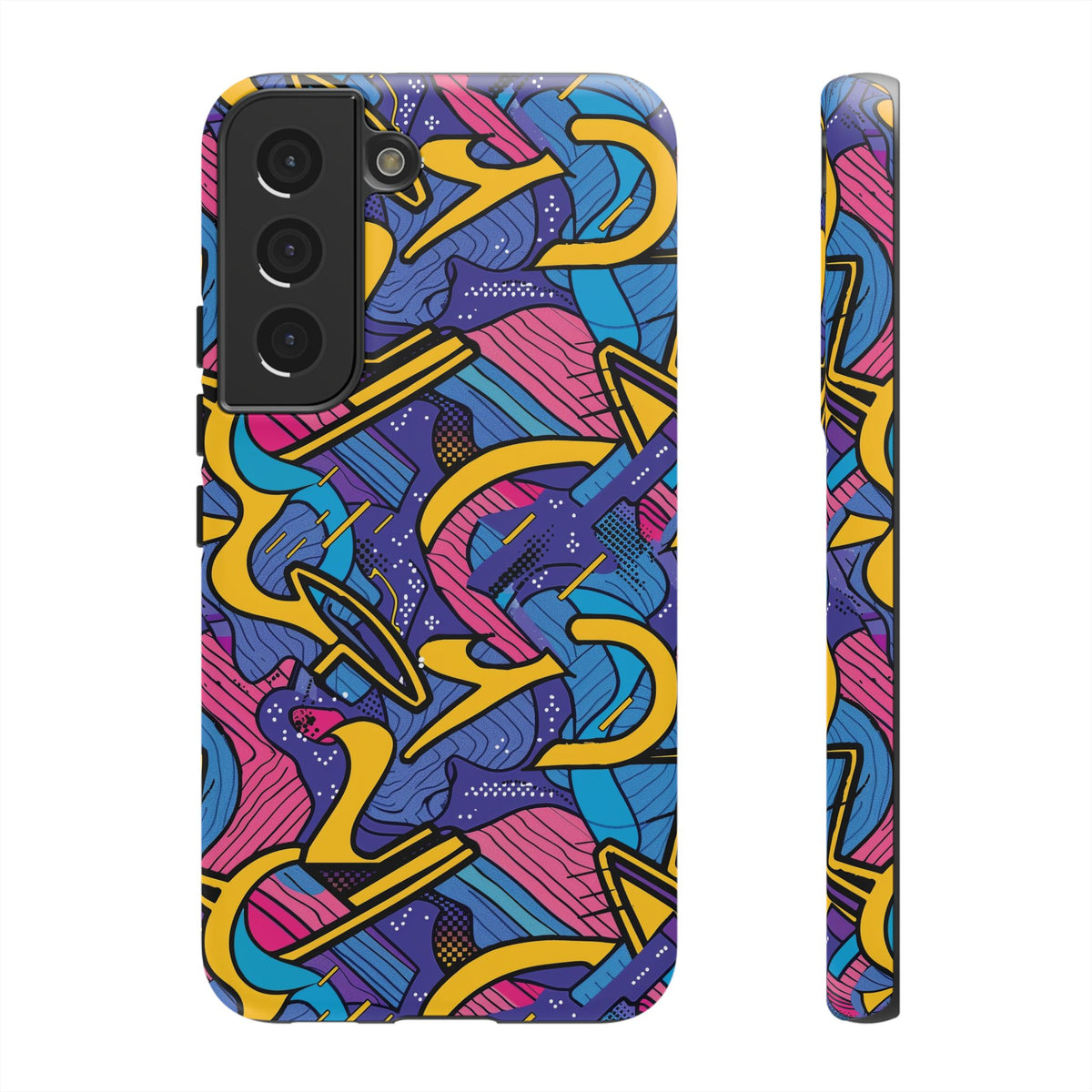 90s Themed Seamless Pattern Phone Case – Embrace Retro Style and Protection 249