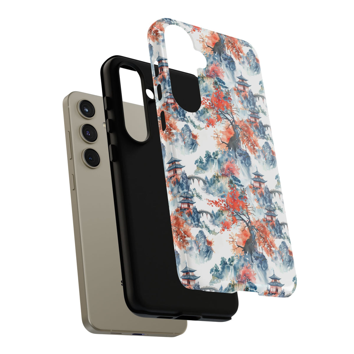 Japanese Pattern Phone Case – Elegant & Timeless Design for Your Phone 043