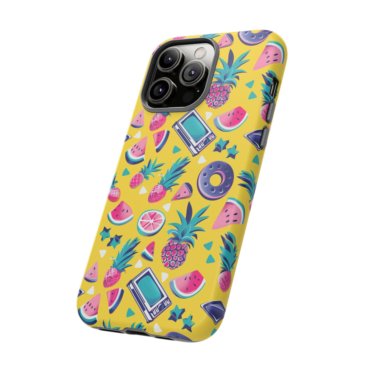 90s Themed Seamless Pattern Phone Case – Embrace Retro Style and Protection 255