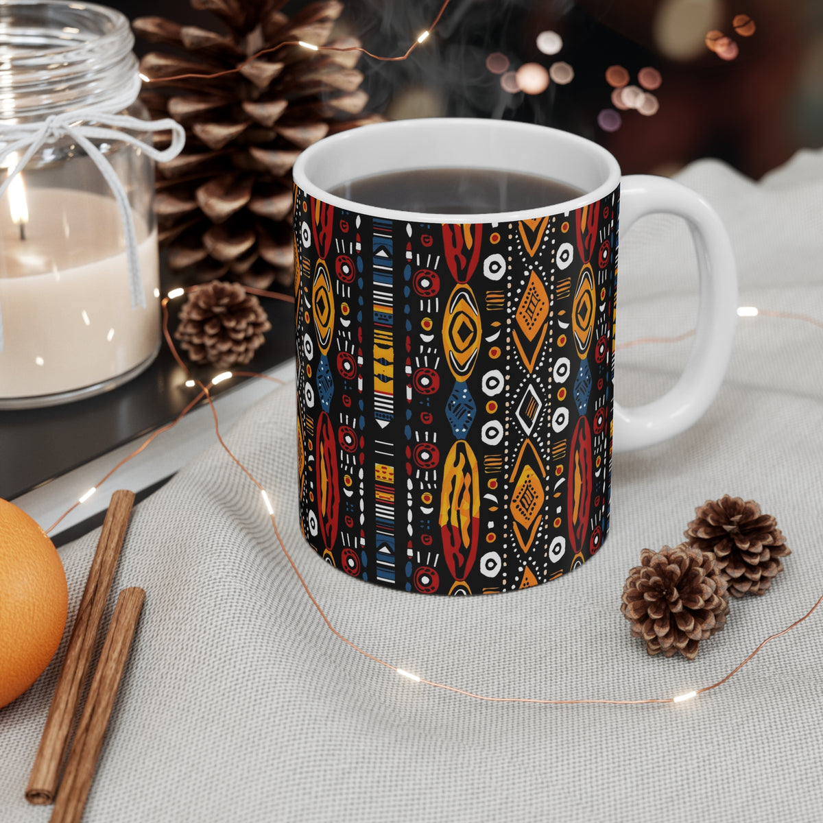 All-Over African Pattern Coffee Mug 603