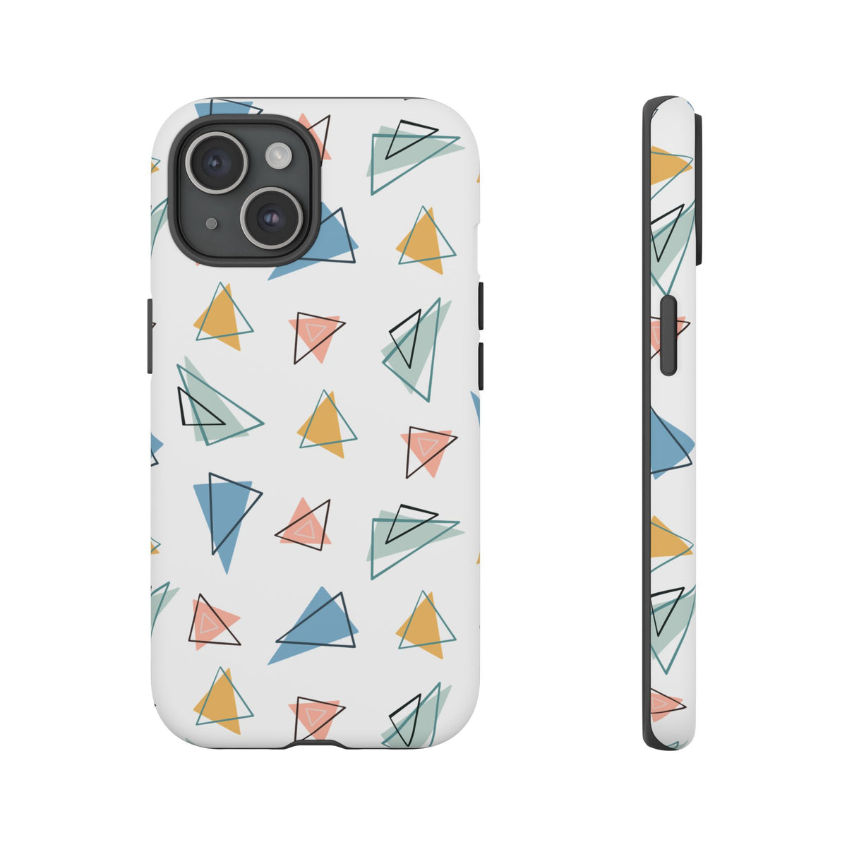 Triangle Pattern Phone Case – Modern & Durable Geometric Design