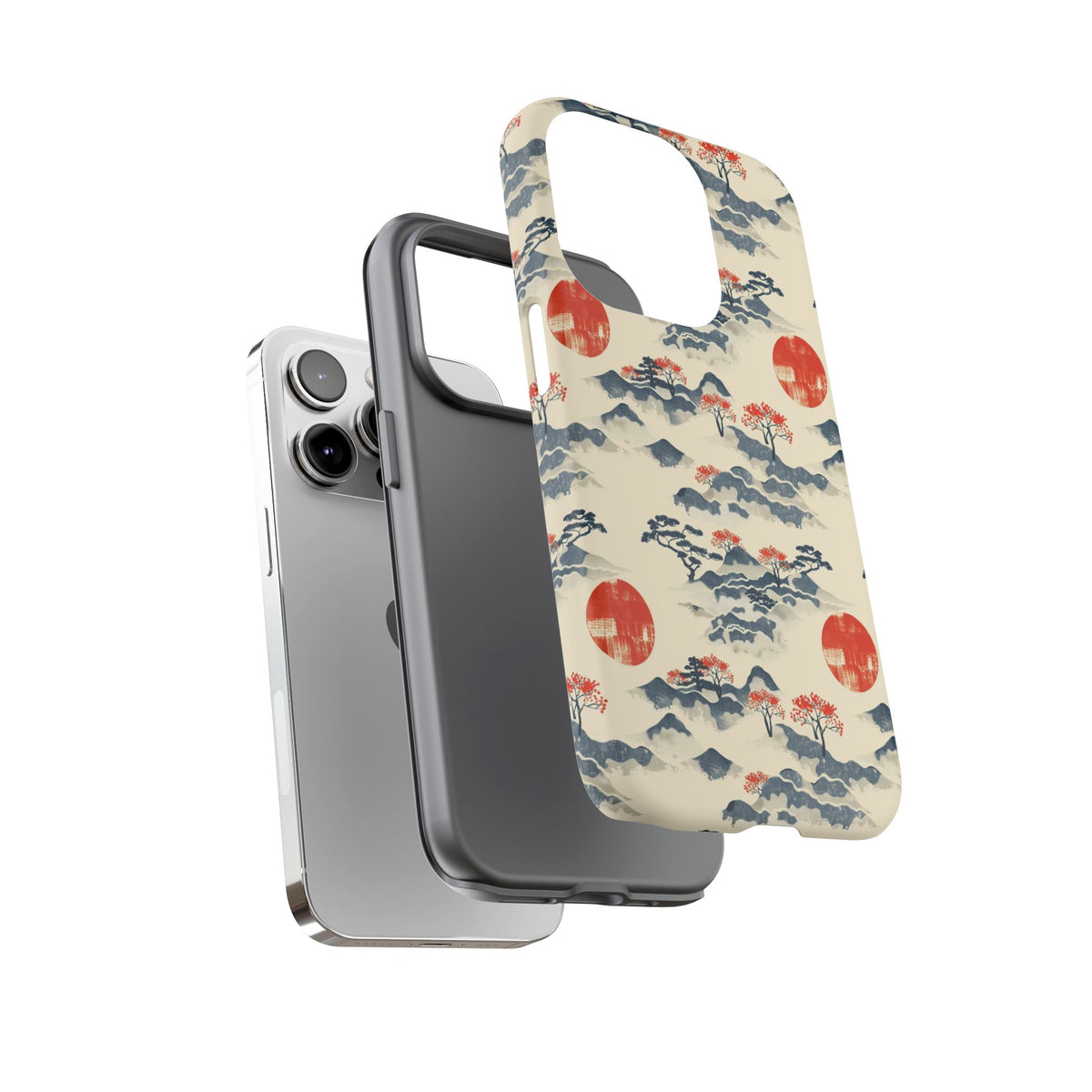 Japanese Pattern Phone Case – Elegant & Timeless Design for Your Phone 085