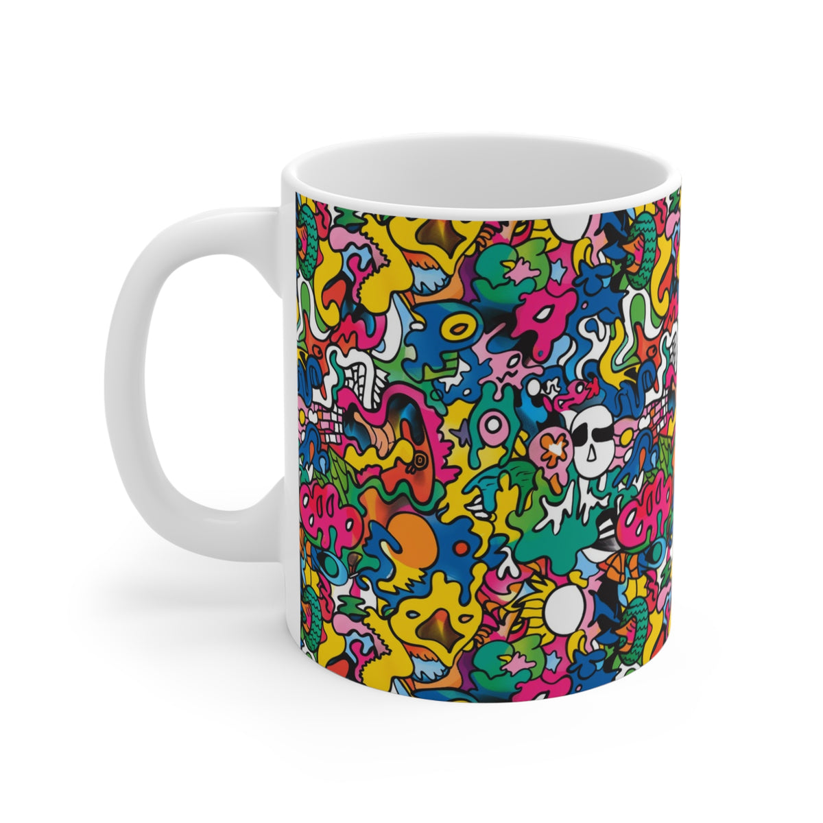 Artistic Doodle Coffee Mug - Sip with Imagination 256