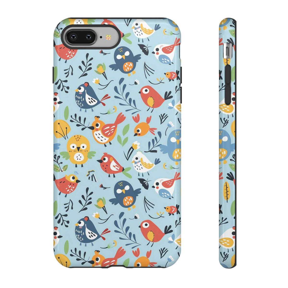 Birds Seamless Pattern Phone Case – Elegant and Timeless Avian Design 7