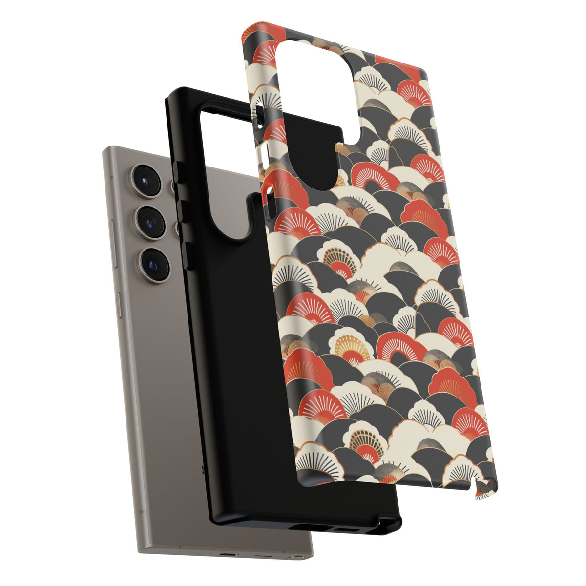 Japanese Pattern Phone Case – Elegant & Timeless Design for Your Phone 080