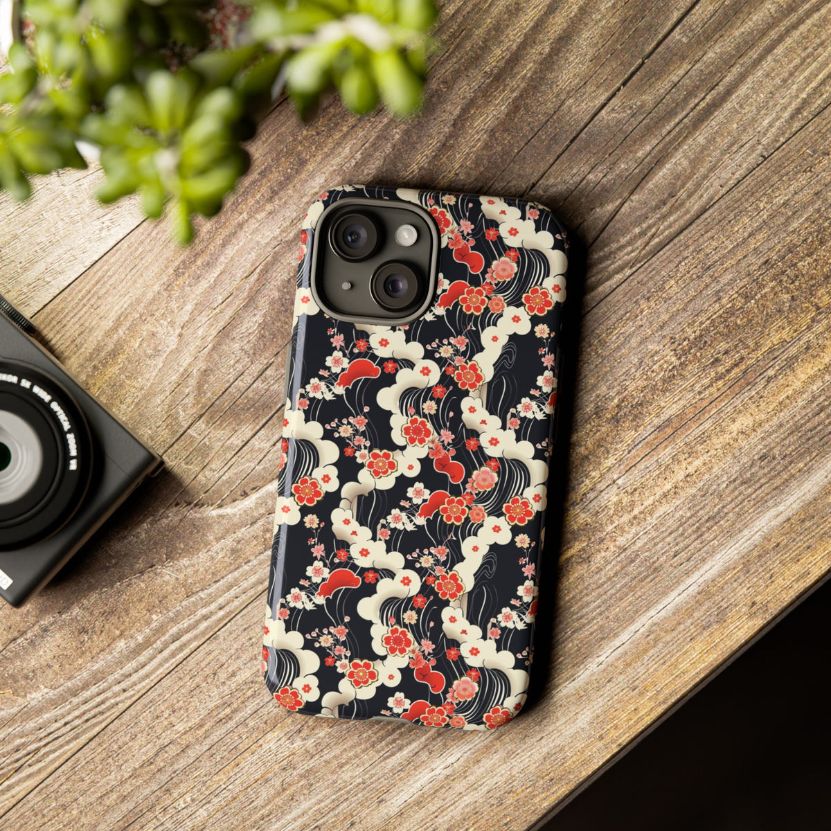 Japanese Pattern Phone Case – Elegant & Timeless Design for Your Phone 478