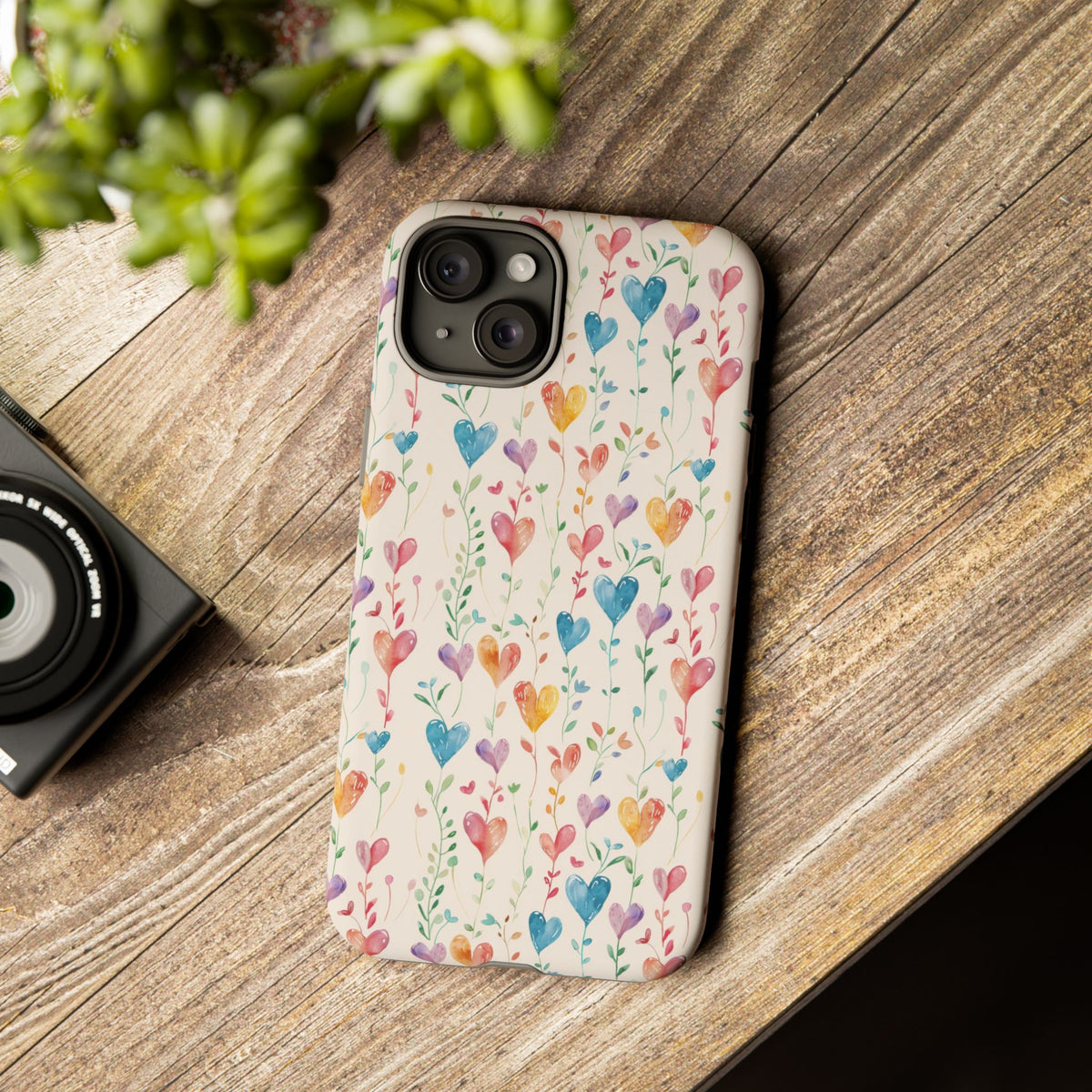 Heart Pattern Phone Case – Stylish & Loving Design for Your Device 226