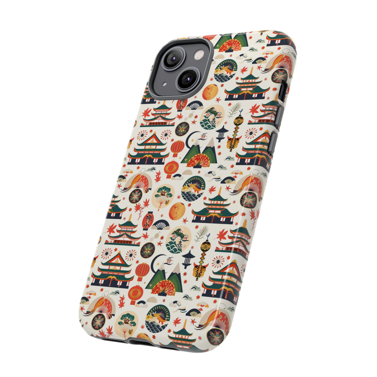 Japanese Pattern Phone Case – Elegant & Timeless Design for Your Phone 068