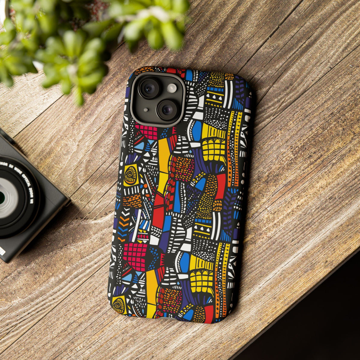 Stylish African Pattern Phone Case – Unique and Vibrant Protection 201