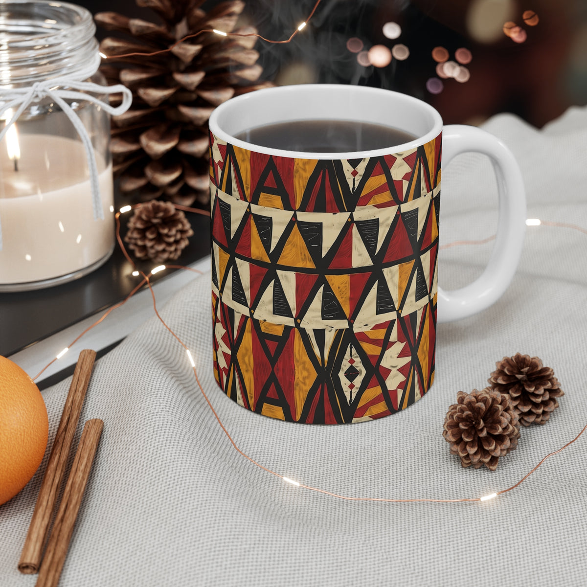 All-Over African Pattern Coffee Mug 551