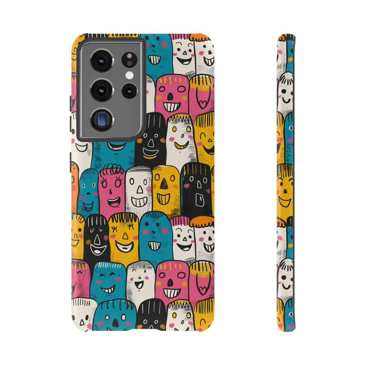 Happy Faces Phone Case – Joyful and Cheerful Design for a Bright Look 5