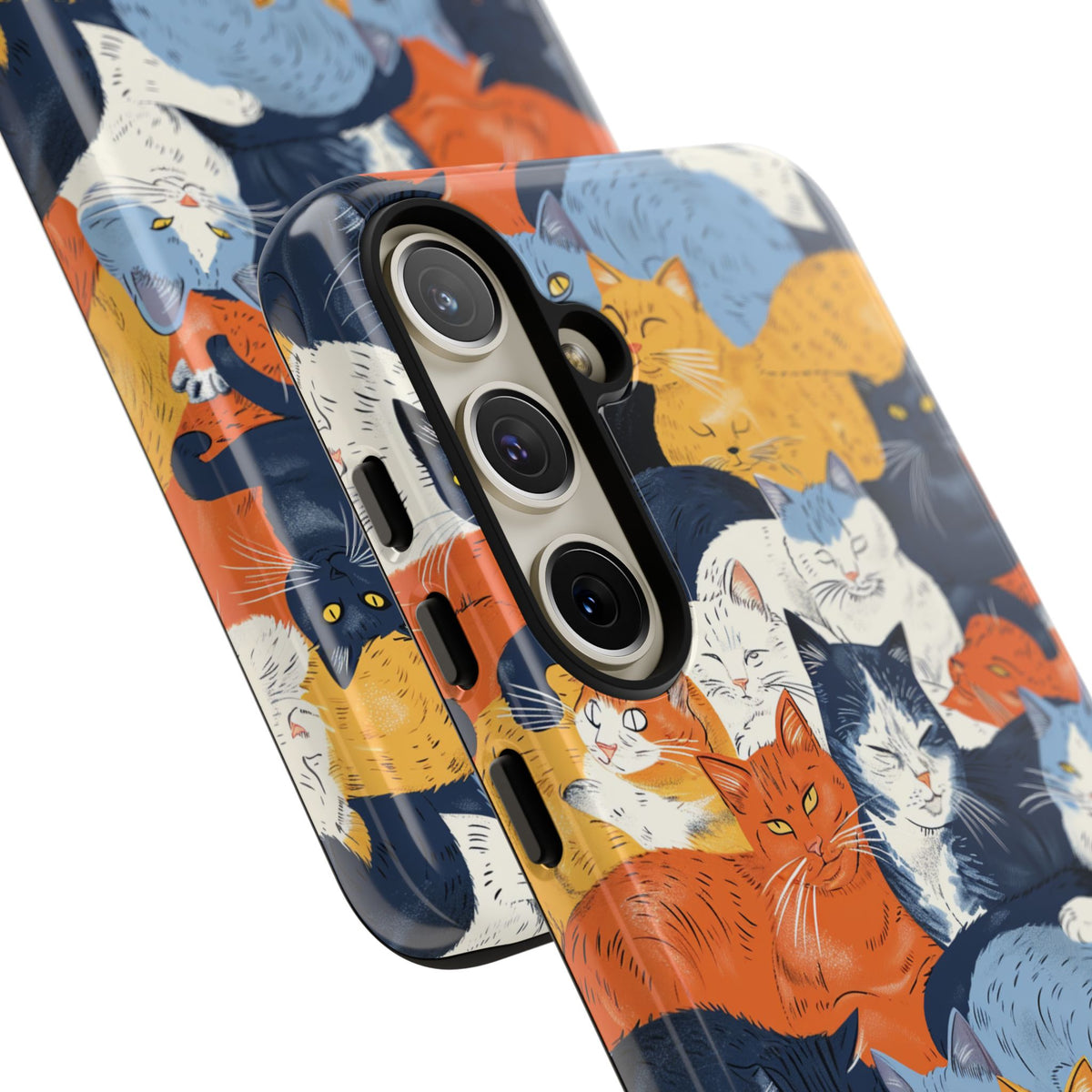 Seamless Cat Pattern Design Phone Case – Playful and Stylish Cat-Themed Phone Cover