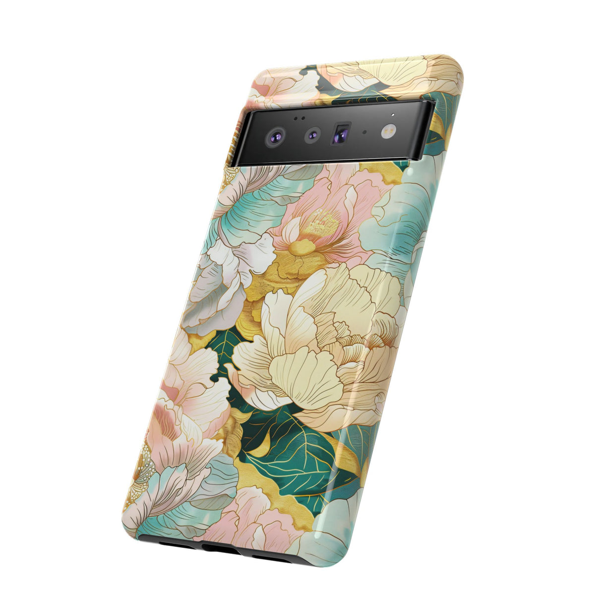 Japanese Blossom Asian Floral Design Phone Case – Elegant Floral Phone Cover