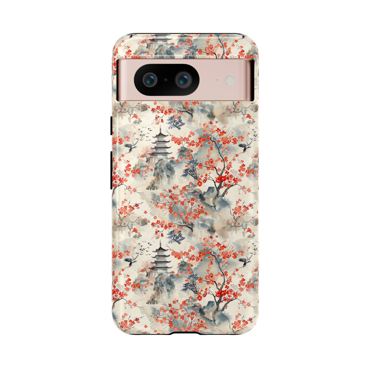 Japanese Style Pattern Phone Case - Elegant & Protective Cover