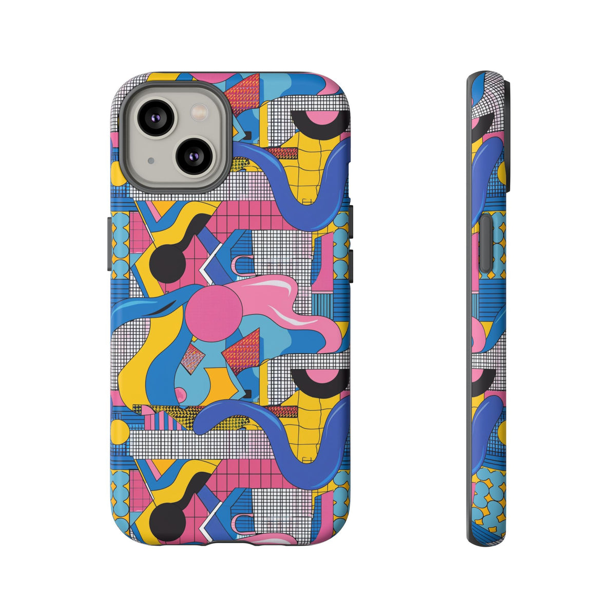 90s Themed Seamless Pattern Phone Case – Embrace Retro Style and Protection 224