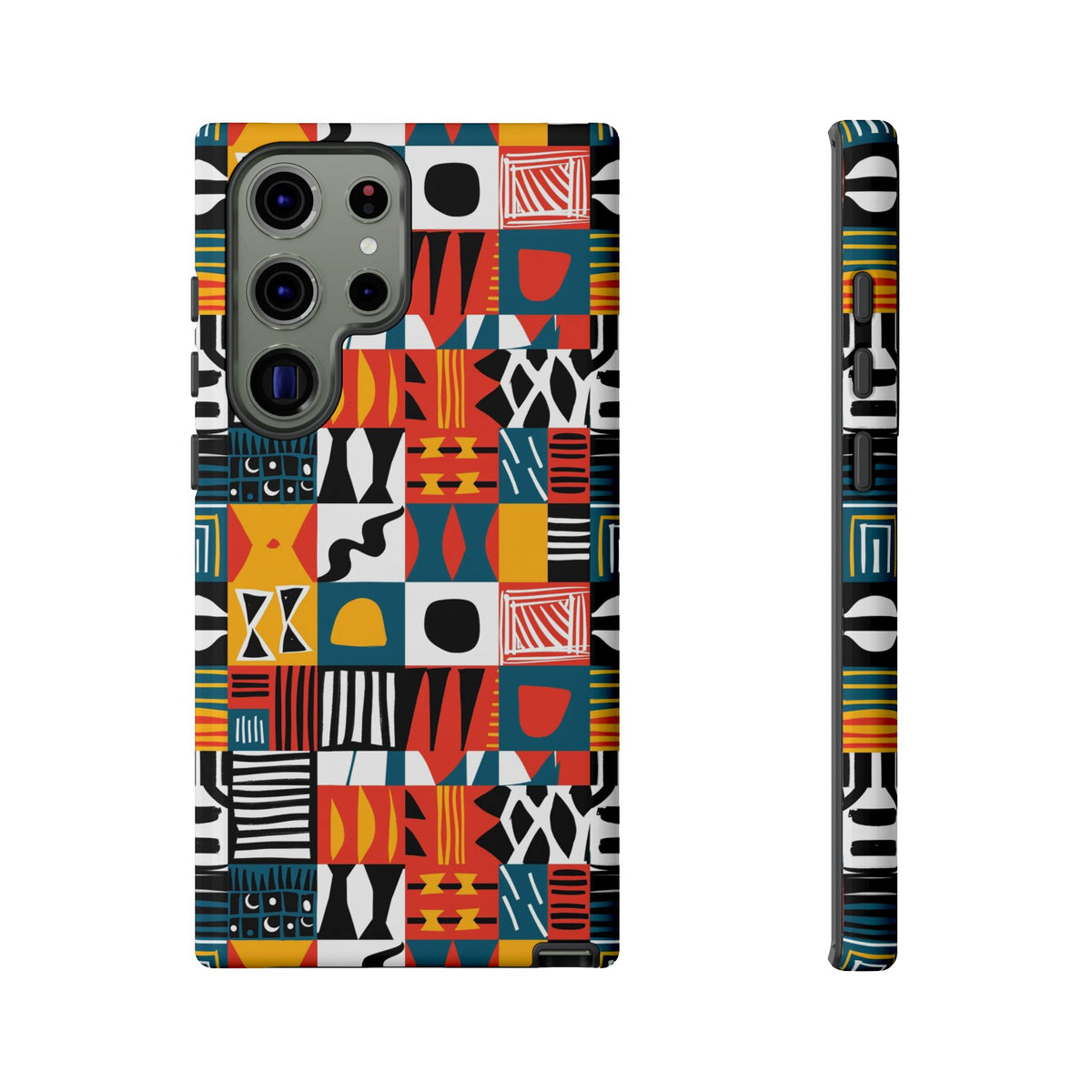 Stylish African Pattern Phone Case – Unique and Vibrant Protection 076