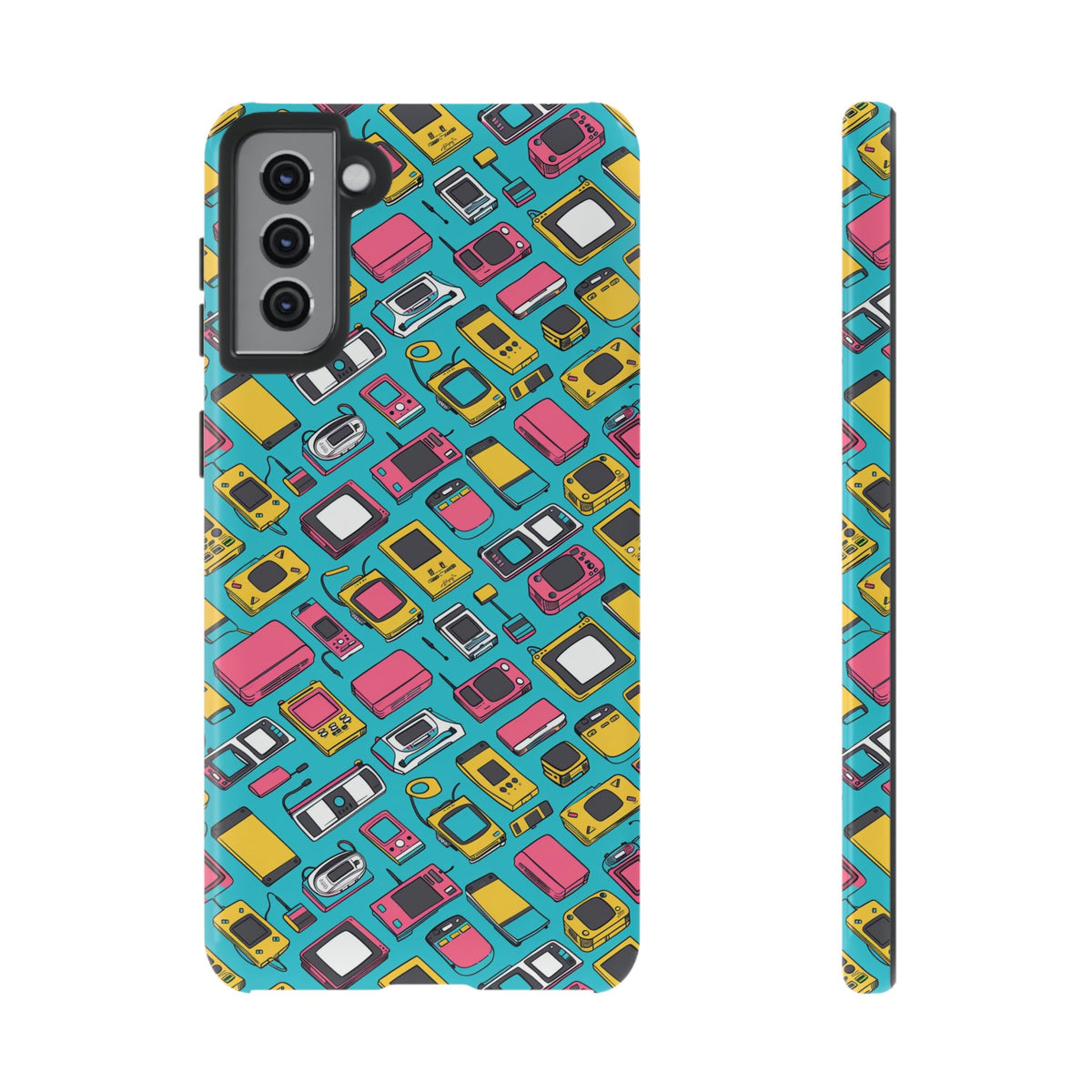 90s Themed Seamless Pattern Phone Case – Embrace Retro Style and Protection 237