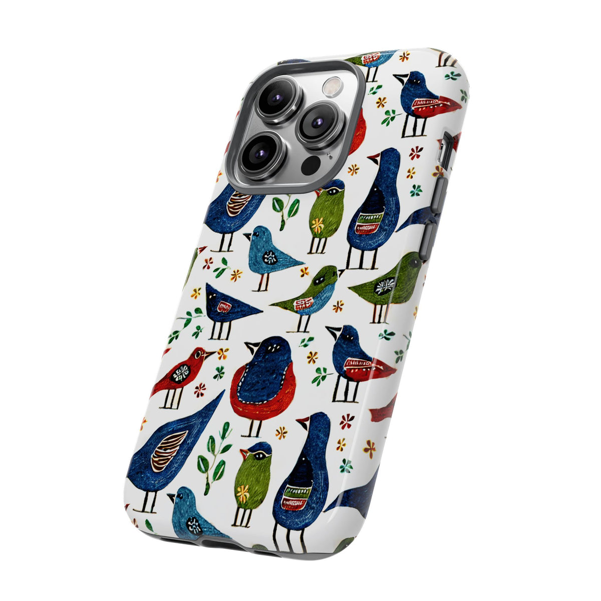 Birds Seamless Pattern Phone Case – Elegant and Timeless Avian Design 12