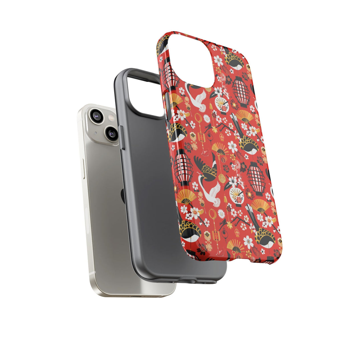 Japanese Pattern Phone Case – Elegant & Timeless Design for Your Phone 056