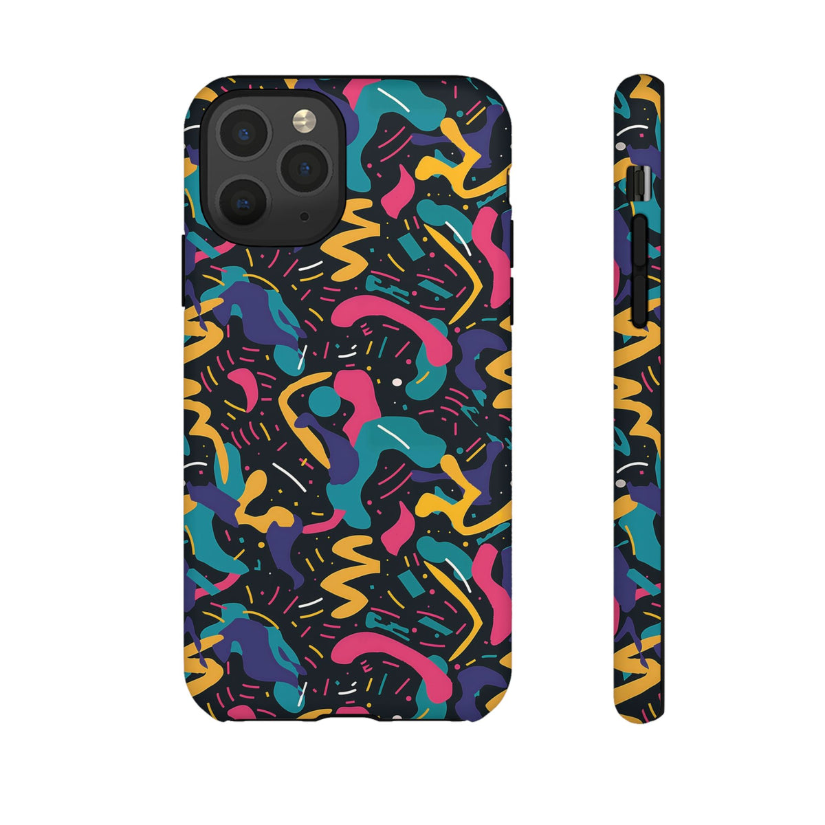 90s Themed Seamless Pattern Phone Case – Embrace Retro Style and Protection 235