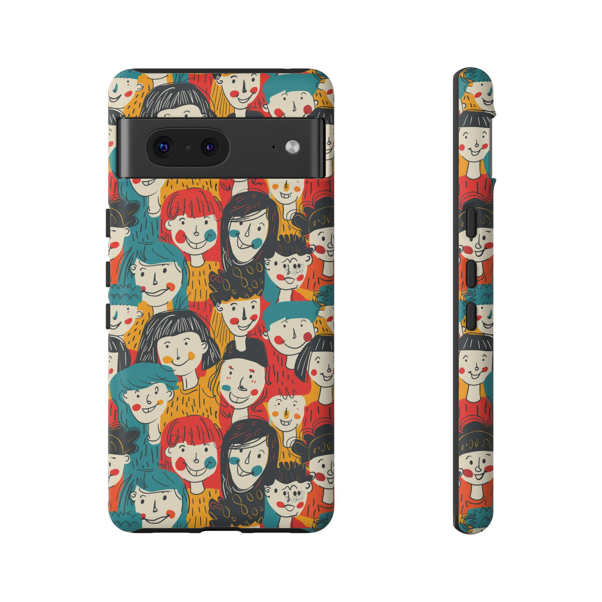 Happy Faces Phone Case – Joyful and Cheerful Design for a Bright Look 3