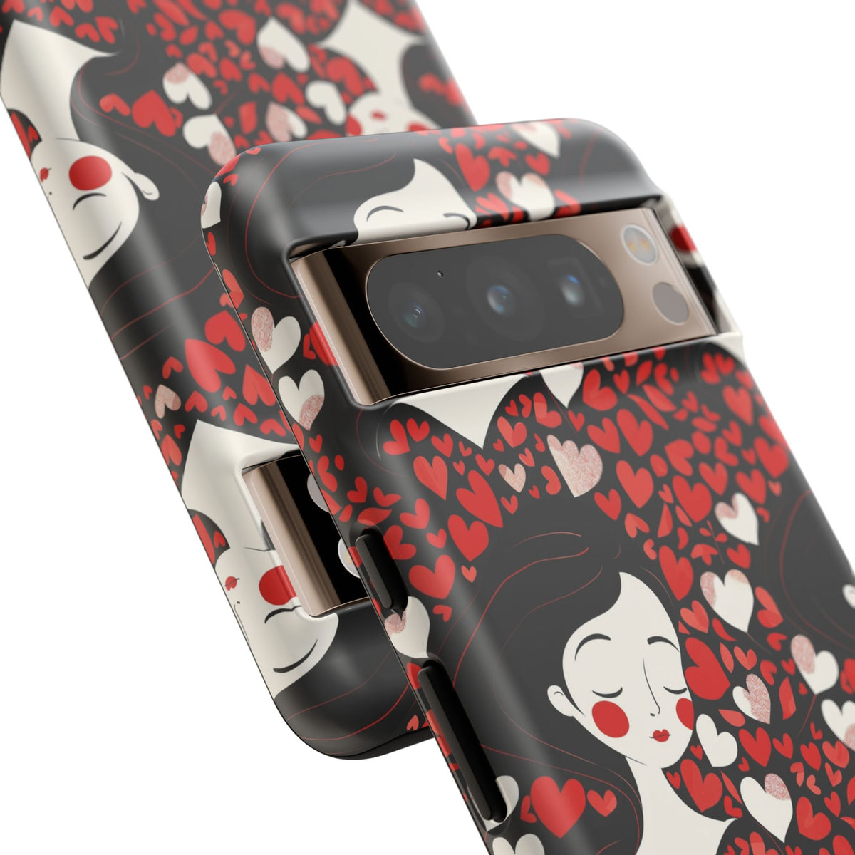 Heart Pattern Phone Case – Stylish & Loving Design for Your Device 232