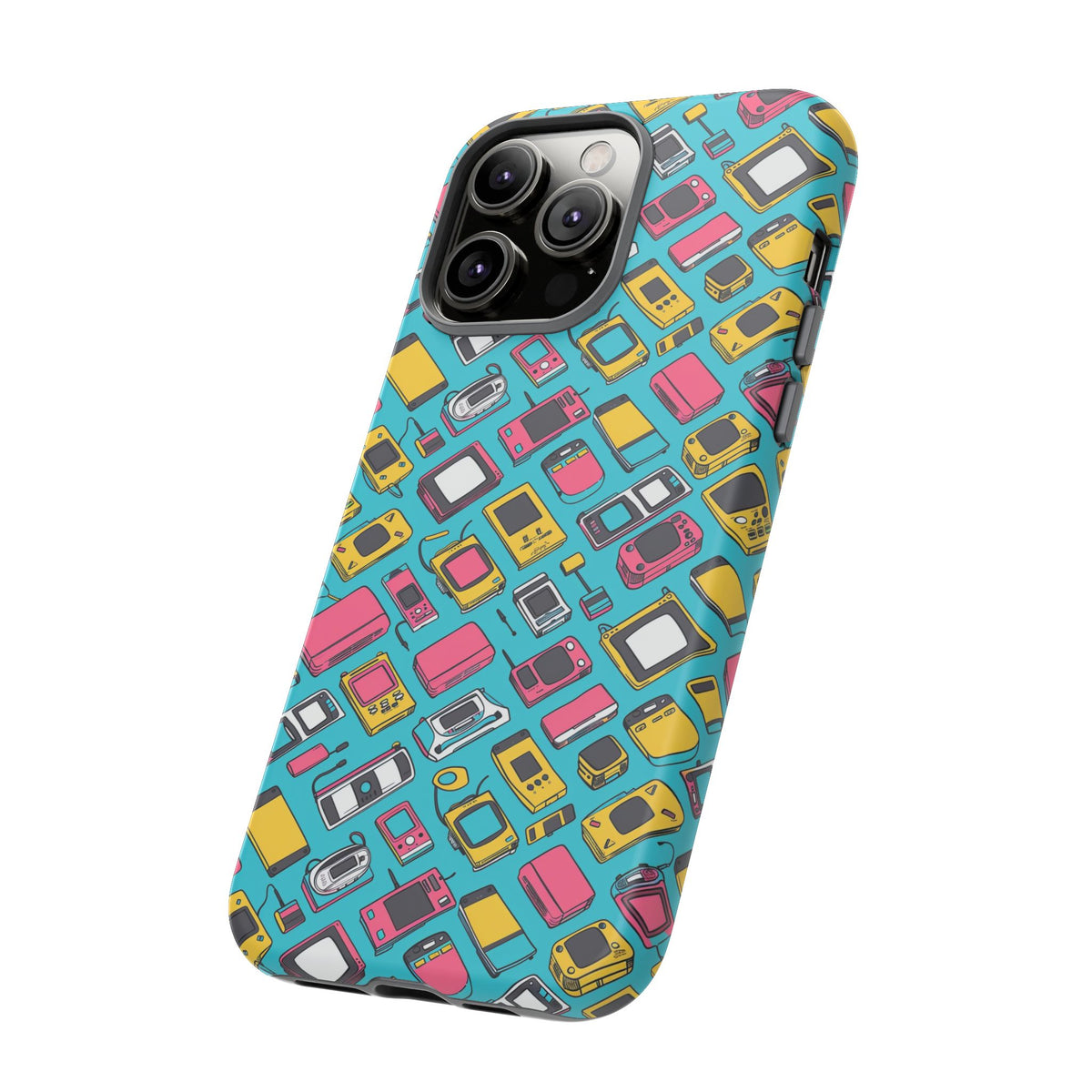 90s Themed Seamless Pattern Phone Case – Embrace Retro Style and Protection 237