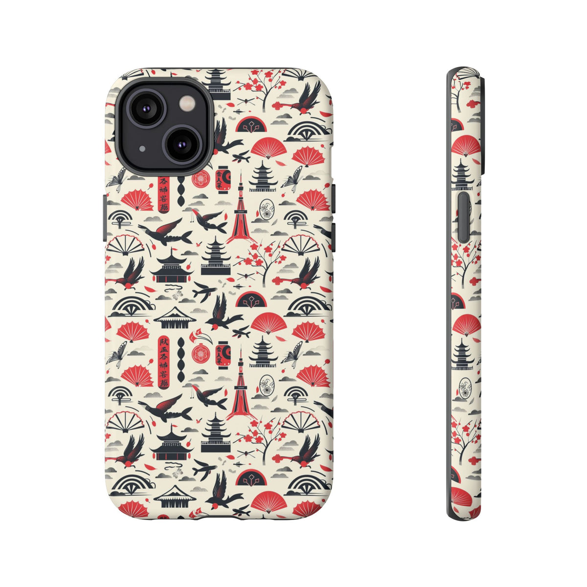 Japanese Pattern Phone Case – Elegant & Timeless Design for Your Phone 067