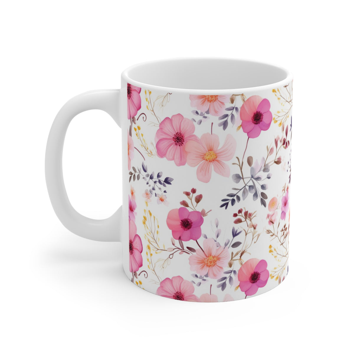 Various Watercolor Design All Over Coffee Mug – Unique Artistic Ceramic Coffee Cup 205